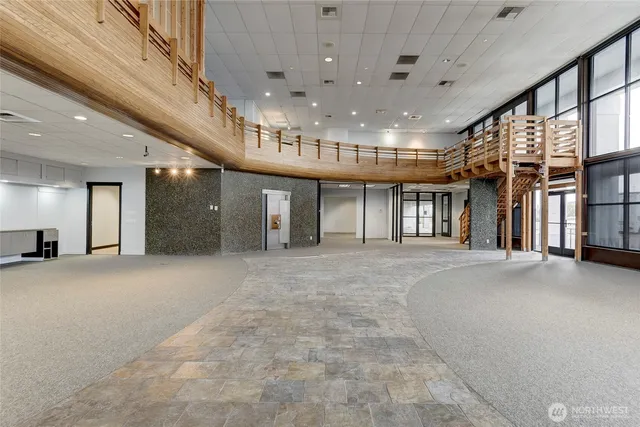 a view of an indoor swimming pool