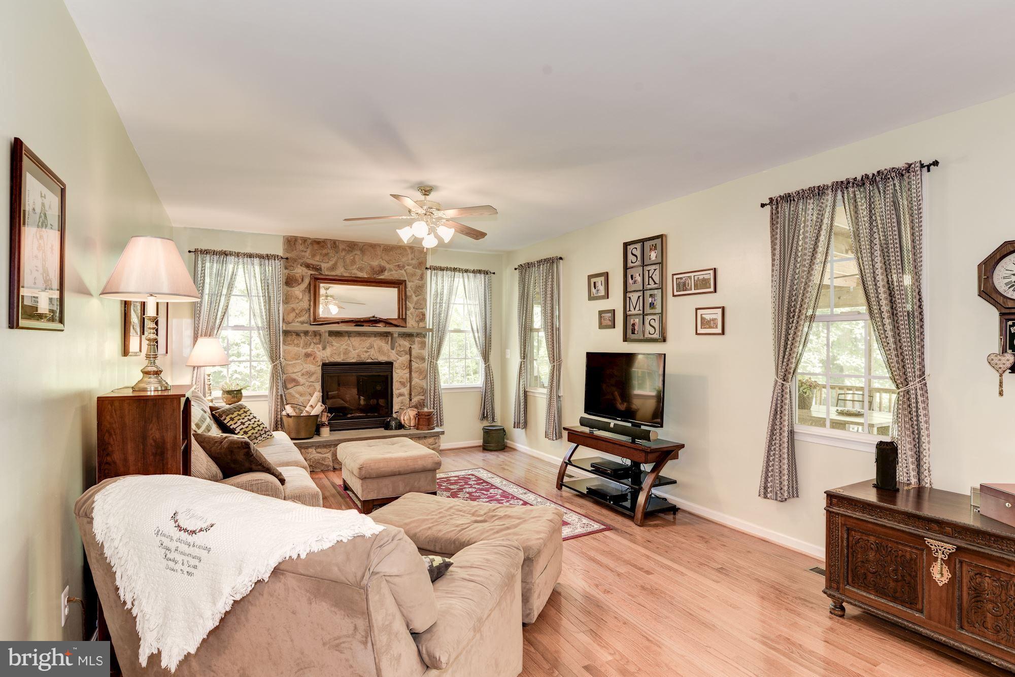 6609 St Pauls Road King George, VA 22485 - Photo 18 of 30 Family Room with Stone Gas FP