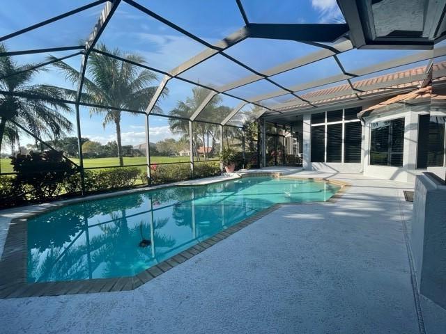 17581 Charnwood Drive Boca Raton, FL 33498 - Photo 33 of 40 Large enclosed outdoor living with pool