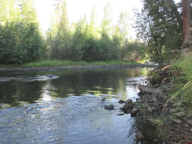 a view of a lake view with a yard
