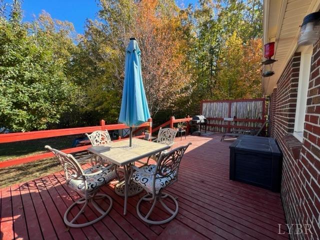 7338 Red House Road Appomattox, VA 24522 - Photo 26 of 28 a view of outdoor sitting area with furniture and wooden deck