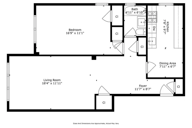 a view of a livingroom with furniture and window