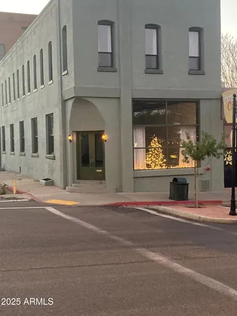 a view of a building with a entrance