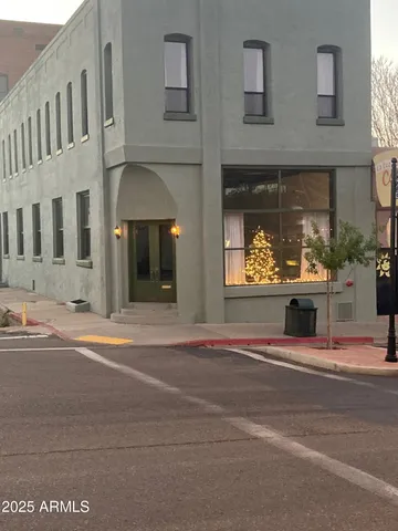 a view of a building with a entrance