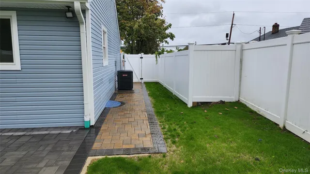 a view of a lake from a yard