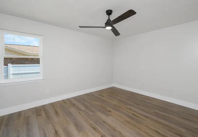 wooden floor in an empty room