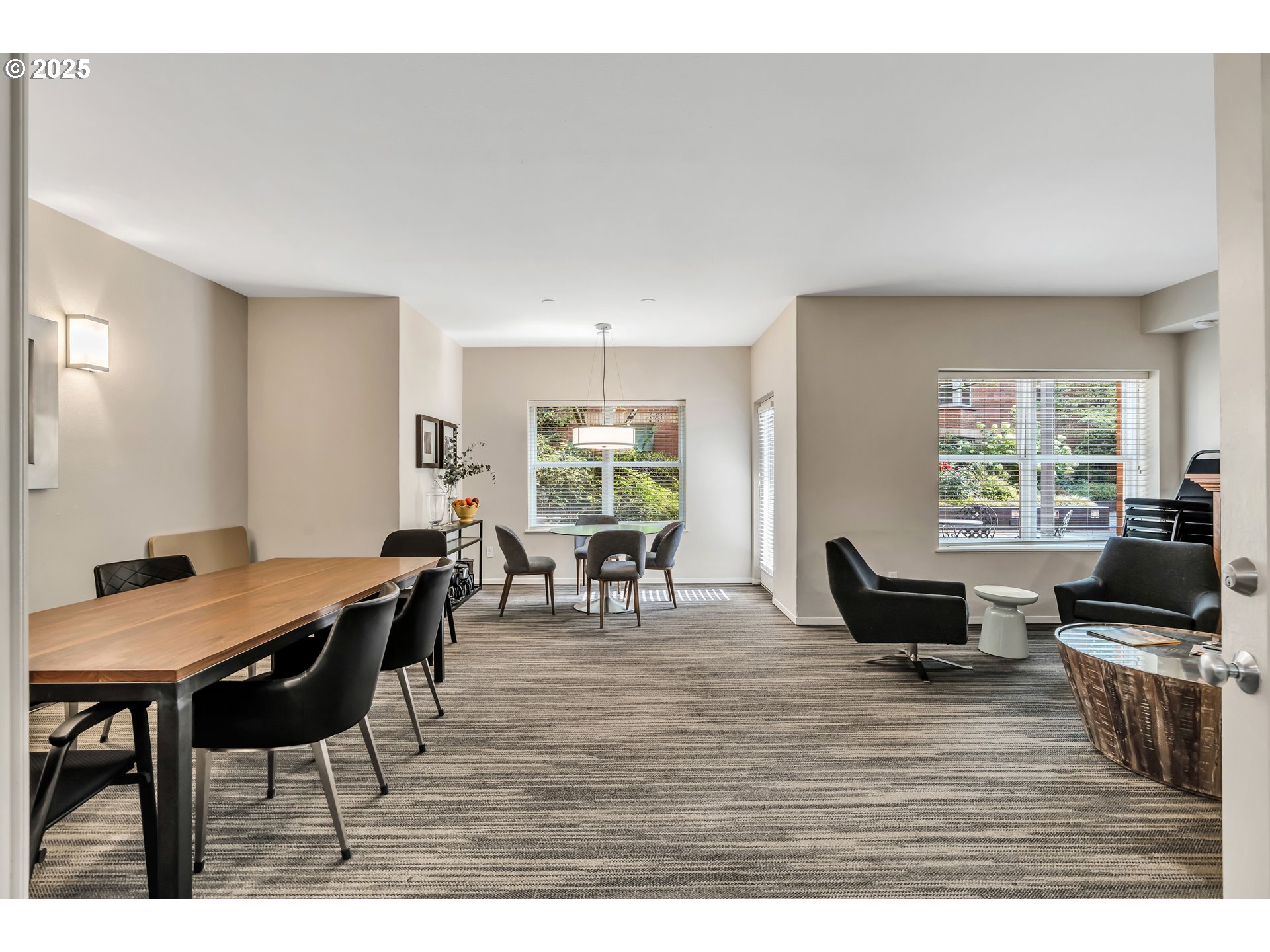 1500 Southwest Park Avenue, Unit 232 Portland, OR 97201 - Photo 21 of 40 a view of a dining room with furniture and a window