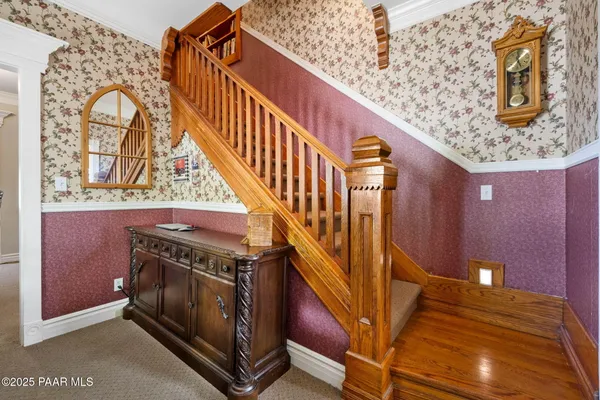 a view of entryway with a front door