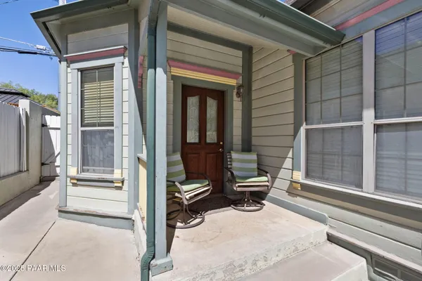 a view of backyard with cabin