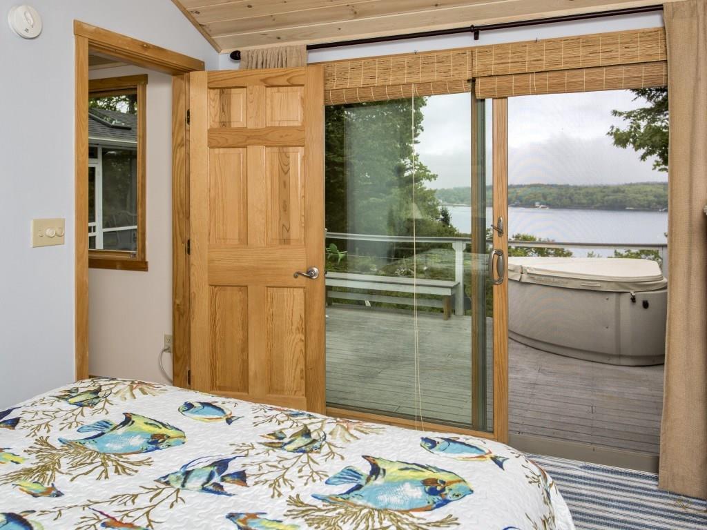 131 Appalachee Road Boothbay Harbor, ME 04538 - Photo 21 of 30 Master bedroom with vaulted ceiling,...