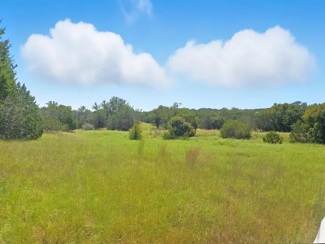 a view of lake with green space
