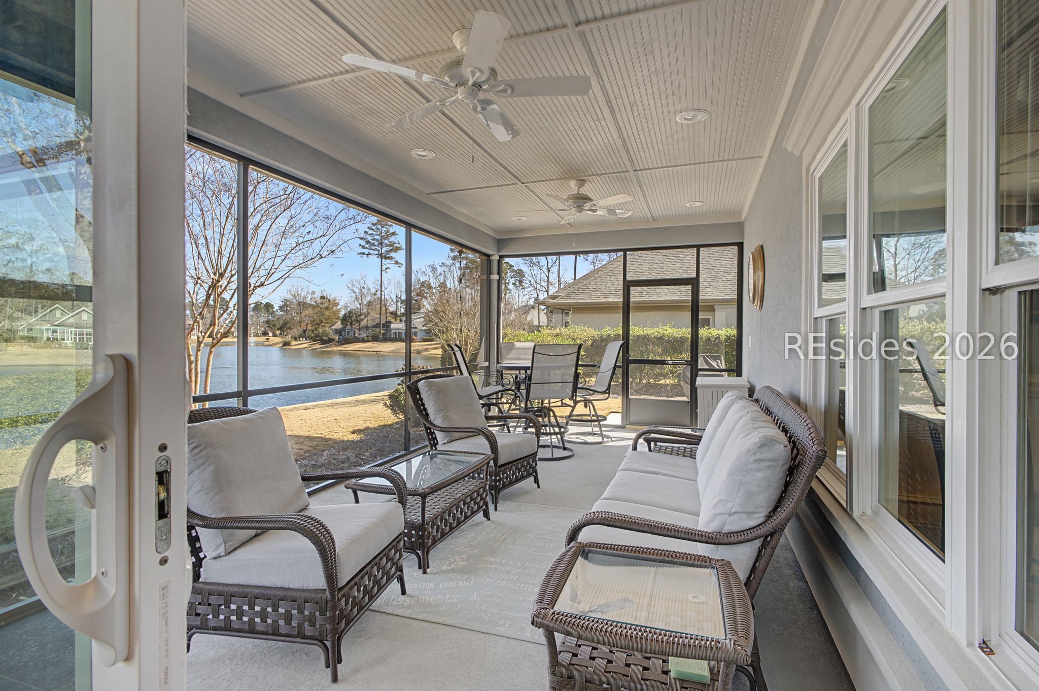 40 Catamaran Lane Okatie, SC 29909 - Photo 43 of 51 Large screened & roofed Lanai