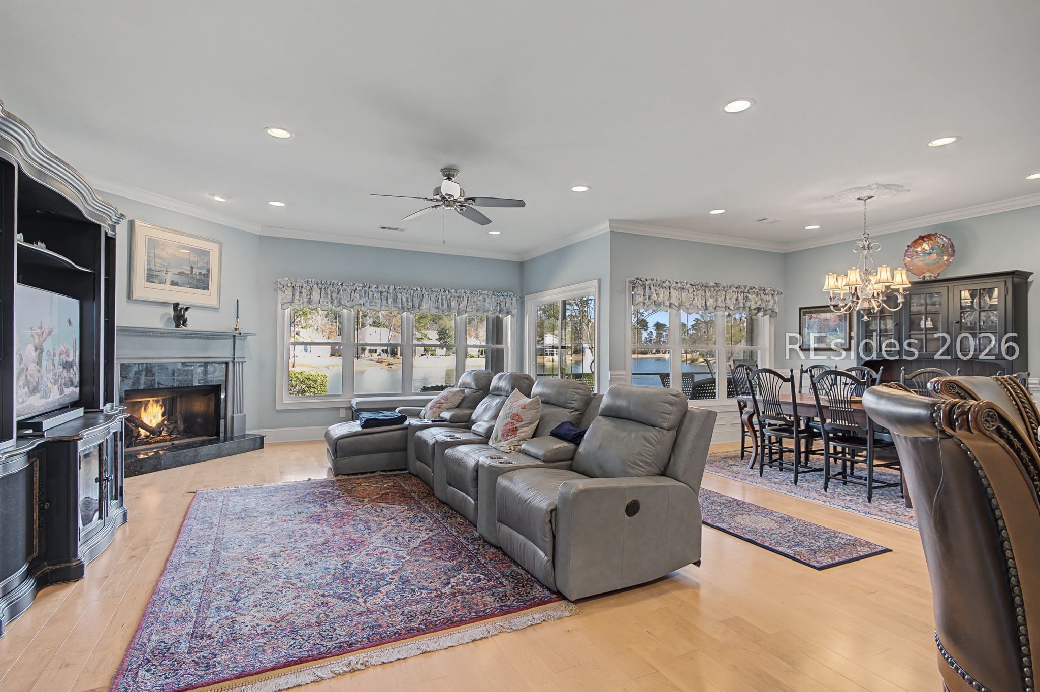 40 Catamaran Lane Okatie, SC 29909 - Photo 9 of 51 Great room with gas fireplace (natural gas)