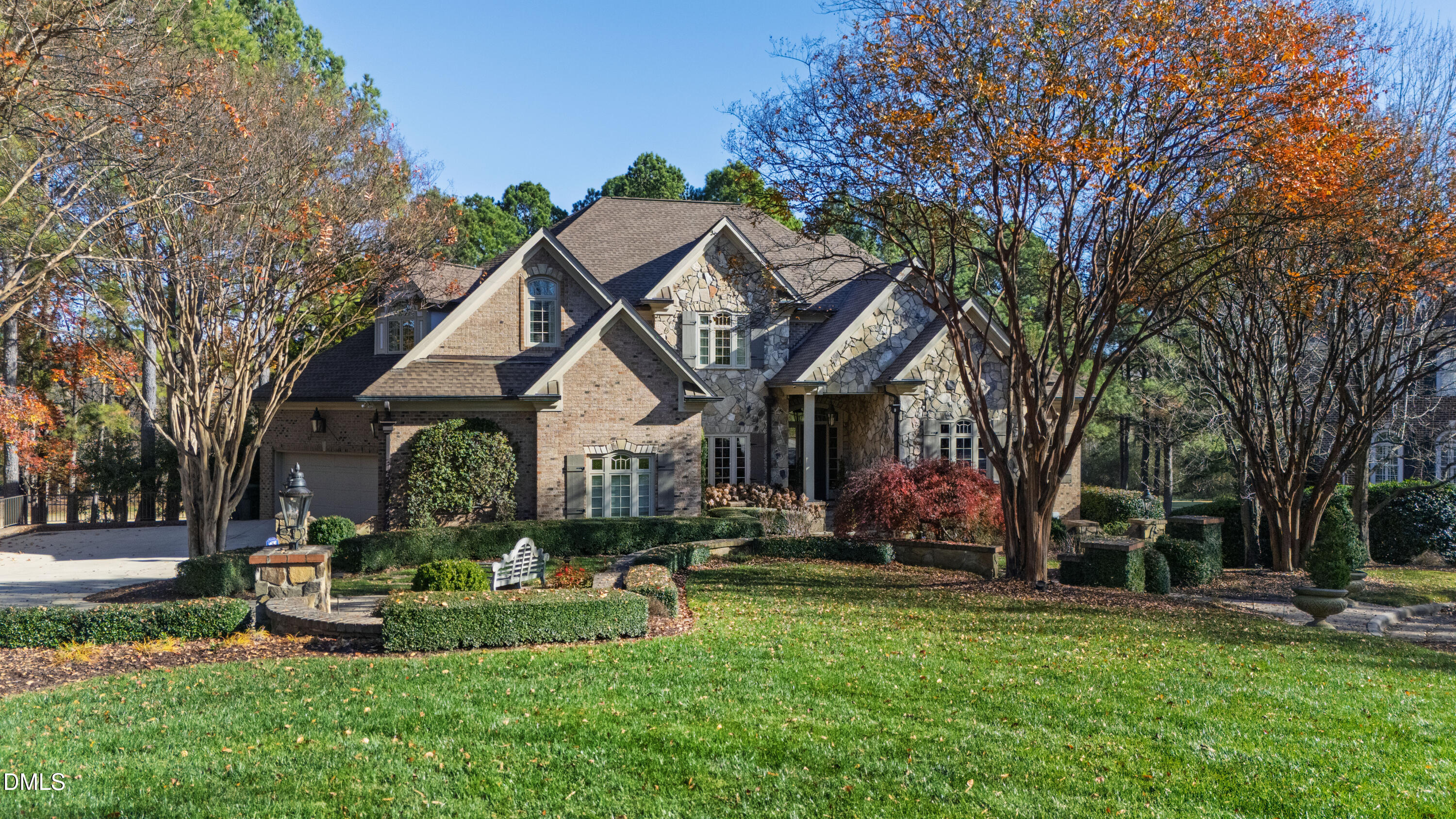 12345 Richmond Run Drive Raleigh, NC 27614 - Photo 5 of 98 a front view of a house with garden and tree