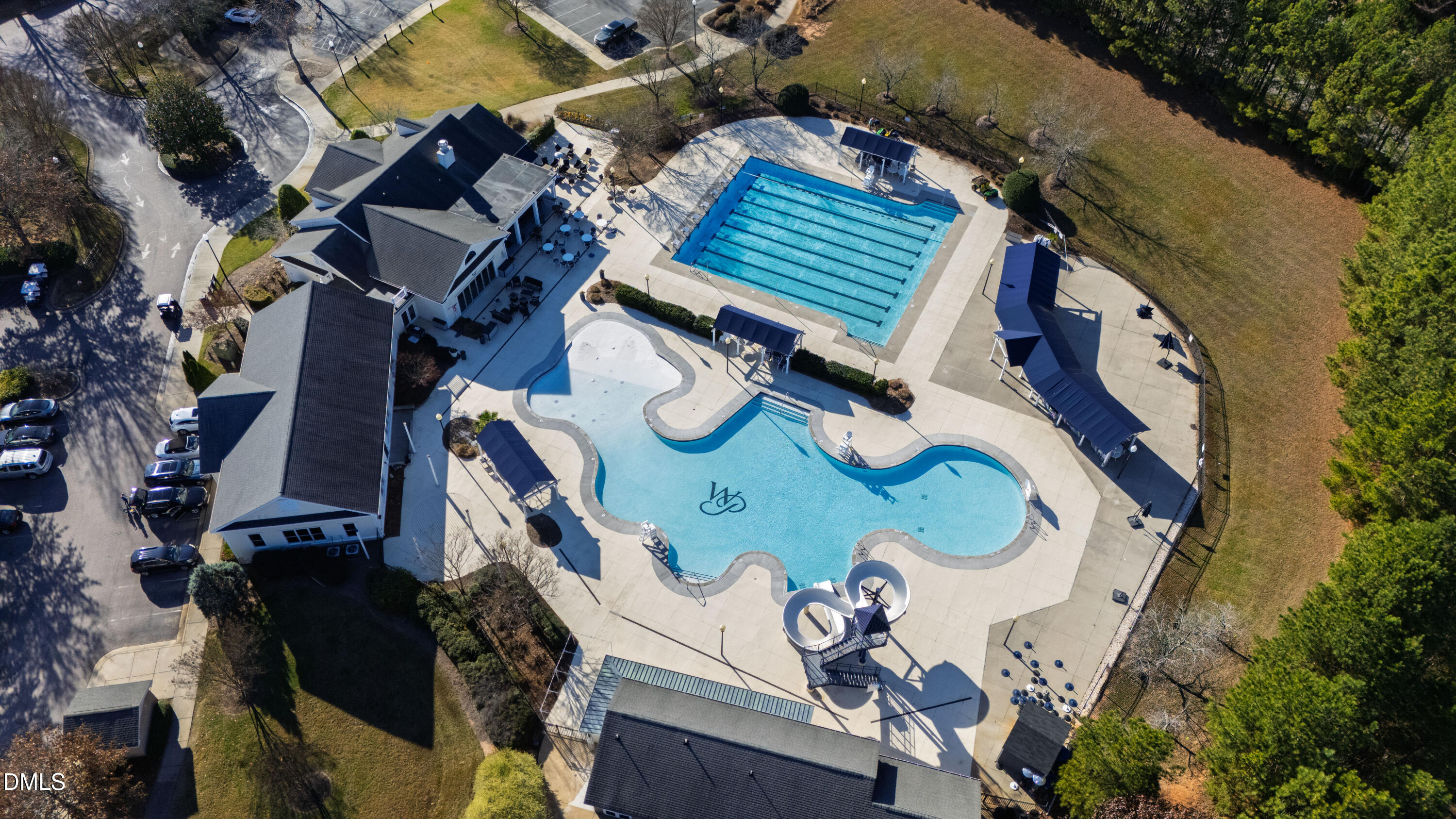12345 Richmond Run Drive Raleigh, NC 27614 - Photo 83 of 90 an aerial view of a house with garden space and patio