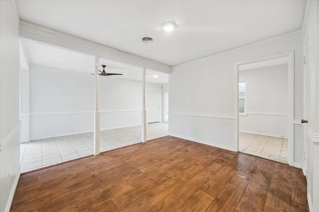 a view of an empty room