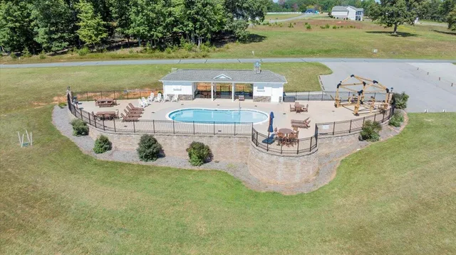 a view of a lake with a mountain