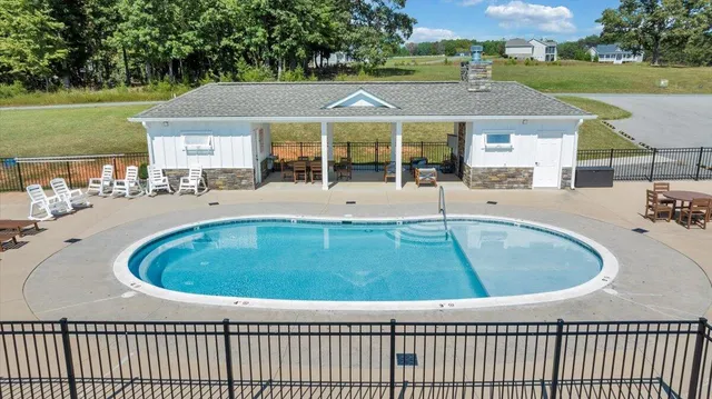 a view of a lake with a mountain