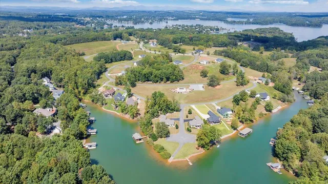 a view of a lake with a lake