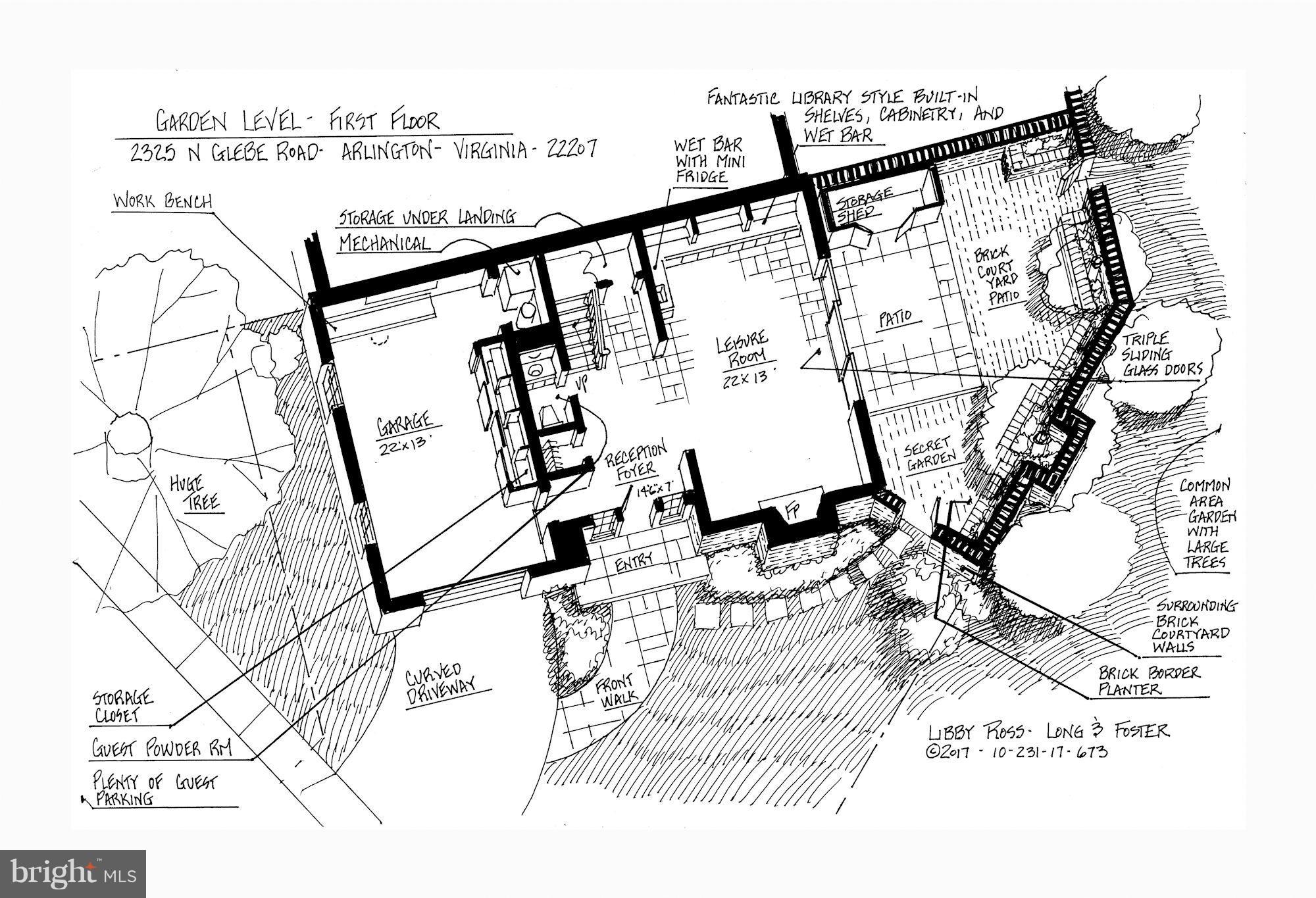 2325 North Glebe Road Arlington, VA 22207 - Photo 28 of 30 Garden Level Floor Plan