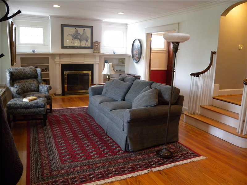 6621 Darlington Road Pittsburgh, PA 15217 - Photo 3 of 25 Living Room. ~AMAZING HARDWOOD FLOORS~MOULDING~GAS VENTED FIREPLACE~BUILT-INS FOR YOUR FAVORITE BOOKS AND TREASURES~