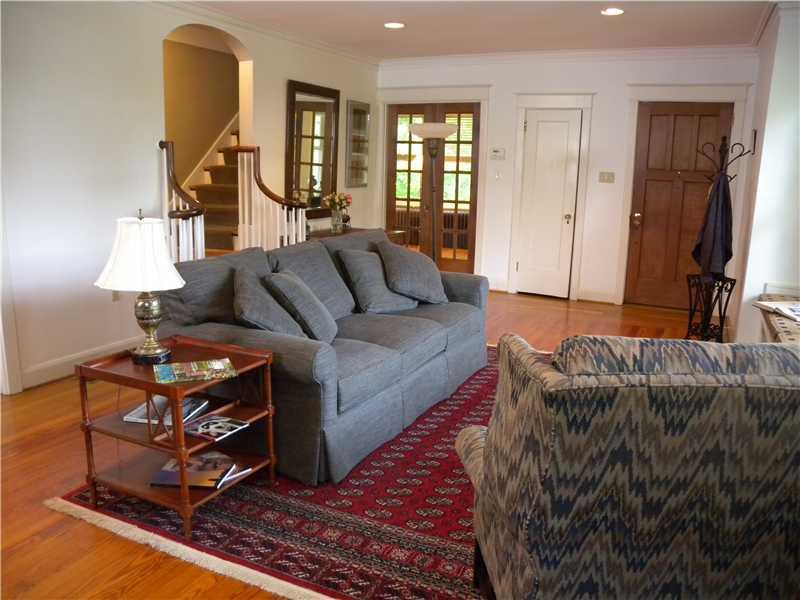 6621 Darlington Road Pittsburgh, PA 15217 - Photo 5 of 25 Living Room. ~FRENCH DOORS LEAD TO FAMILY ROOM AREA~ARCHWAY LEADS TO KITCHEN AND UPSTAIRS AREA~
