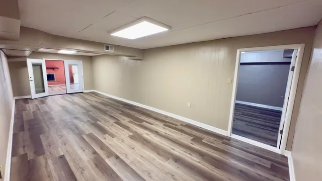 wooden floor in an empty room