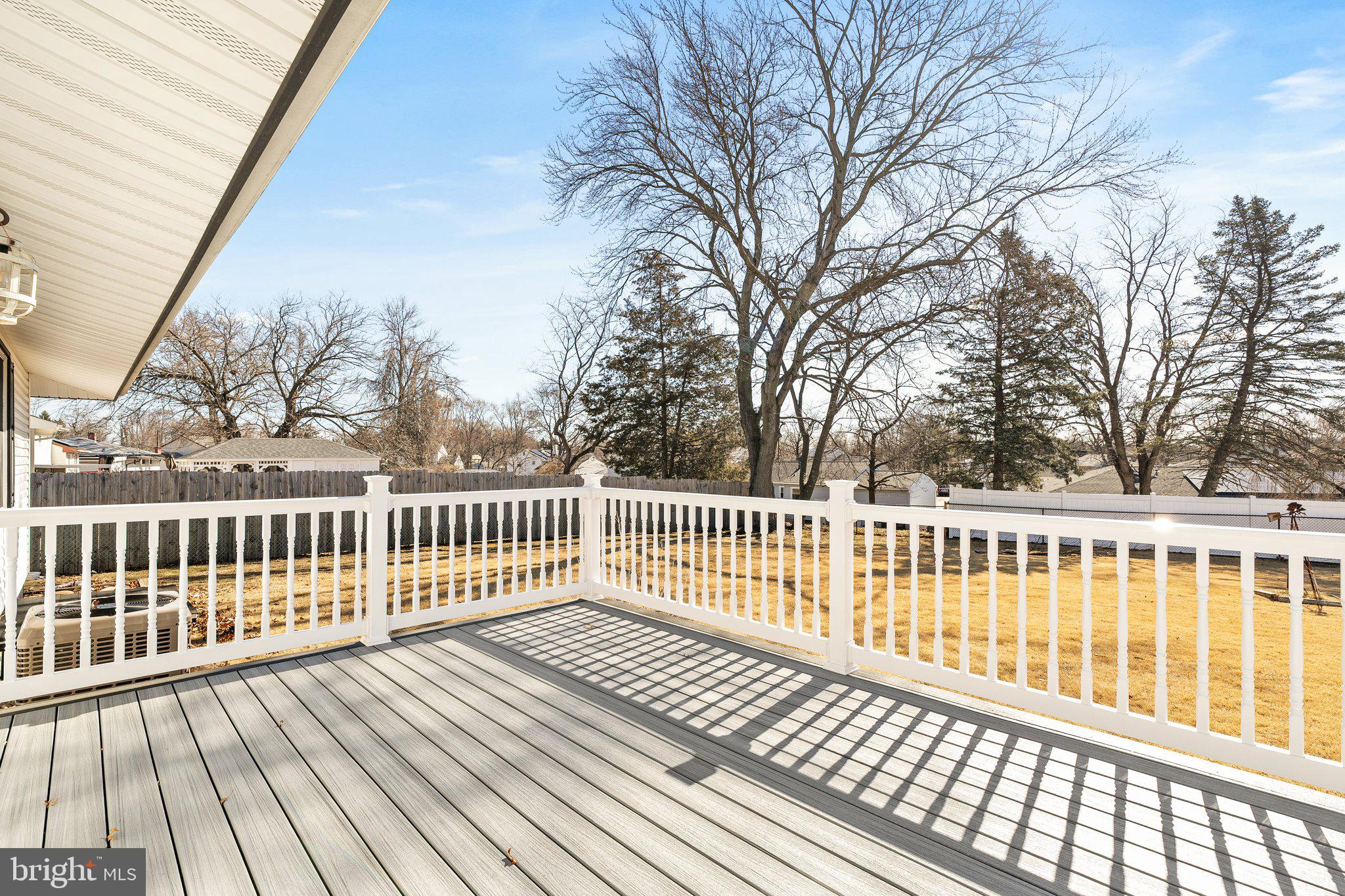 2 Larkin Road Burlington, NJ 08016 - Photo 19 of 24 a view of a wooden roof deck