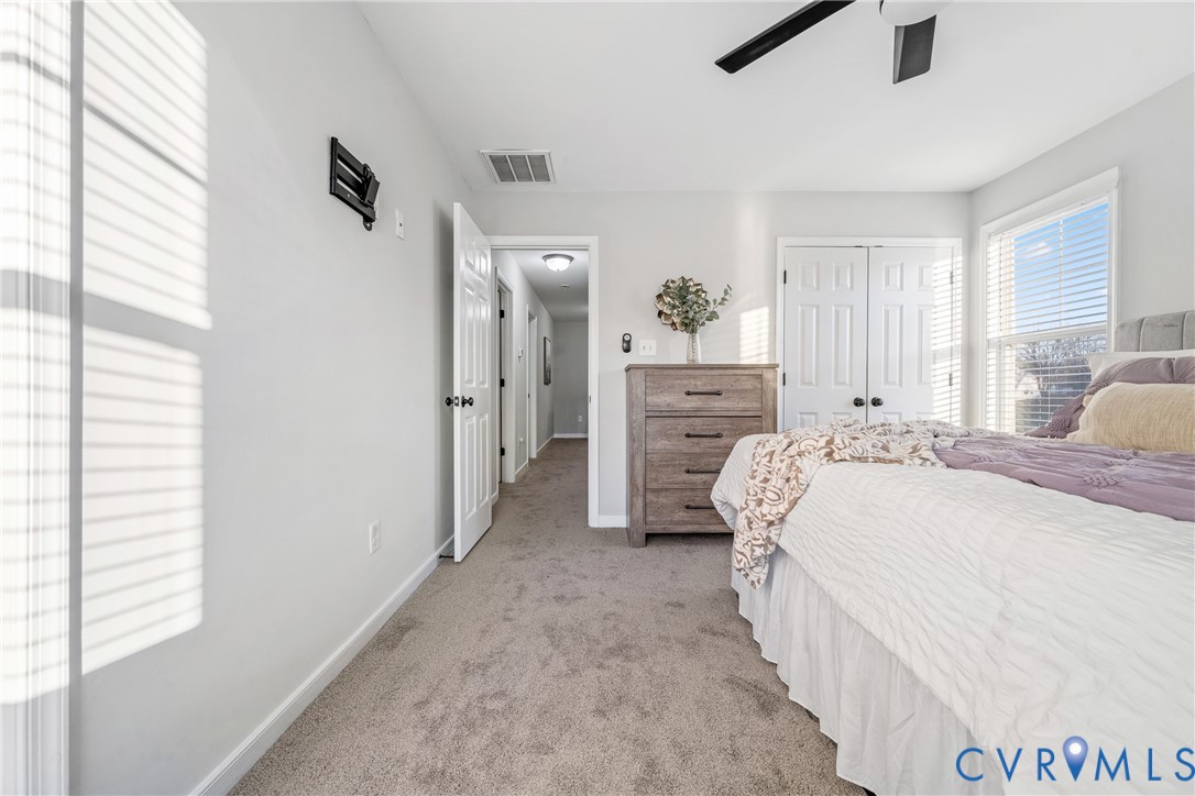 7401 Appelman Road Chesterfield, VA 23832 - Photo 9 of 17 a bedroom with a bed and a closet