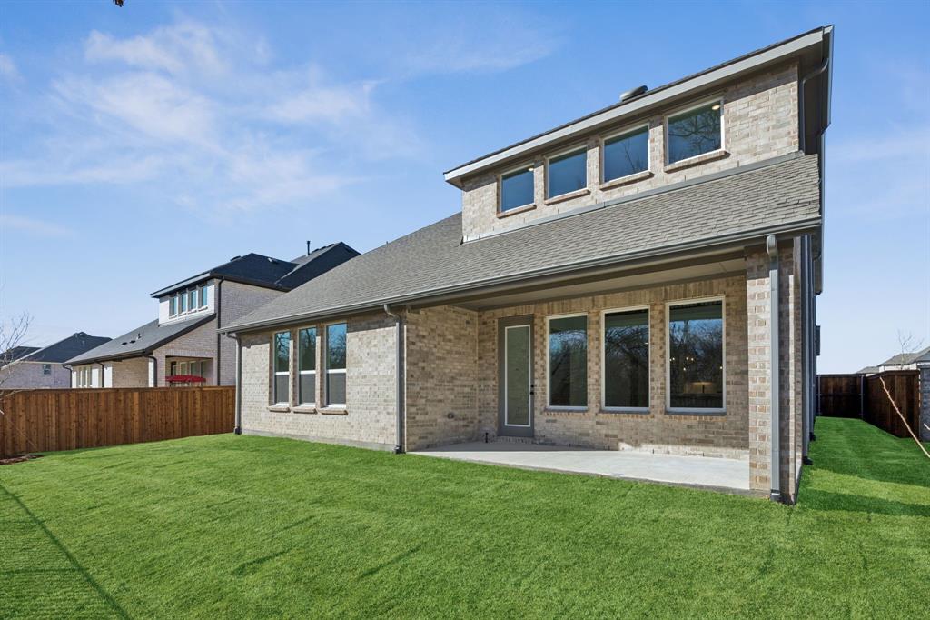 1400 Rose Mallow Road Celina, TX 75009 - Photo 19 of 21 Whether you are dining al fresco on the covered back patio or romping with the kids in the yard, this private fenced back yard is the perfect place to enjoy the great outdoors!