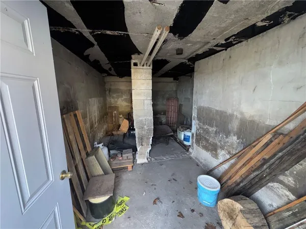 a view of storage and utility room