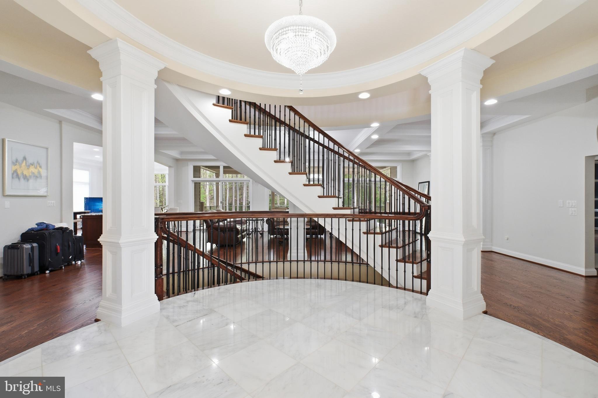 8735 Brook Road McLean, VA 22102 - Photo 8 of 20 a view of entryway and hall with wooden floor