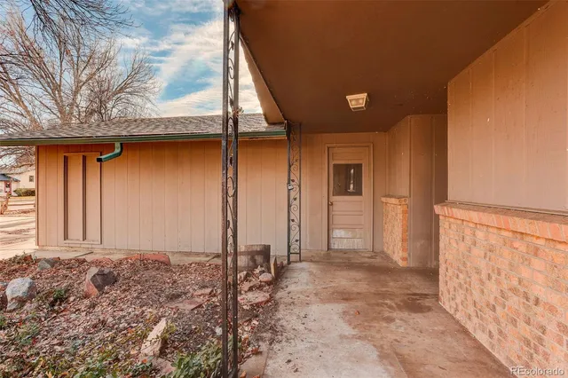 a view of front door