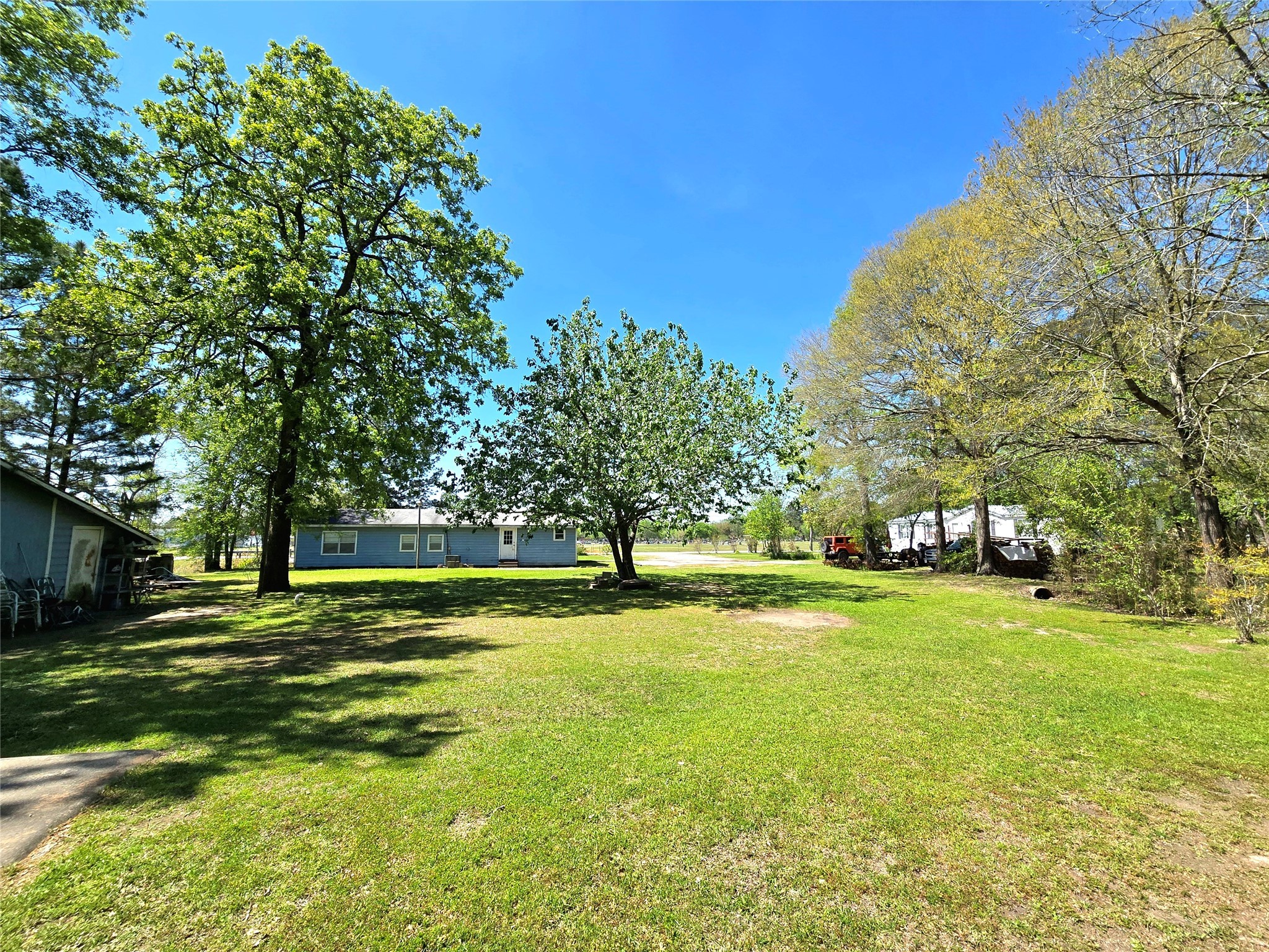 620 Easy Street Cleveland, TX 77327 - Photo 6 of 26 a yard with lots of trees and plants