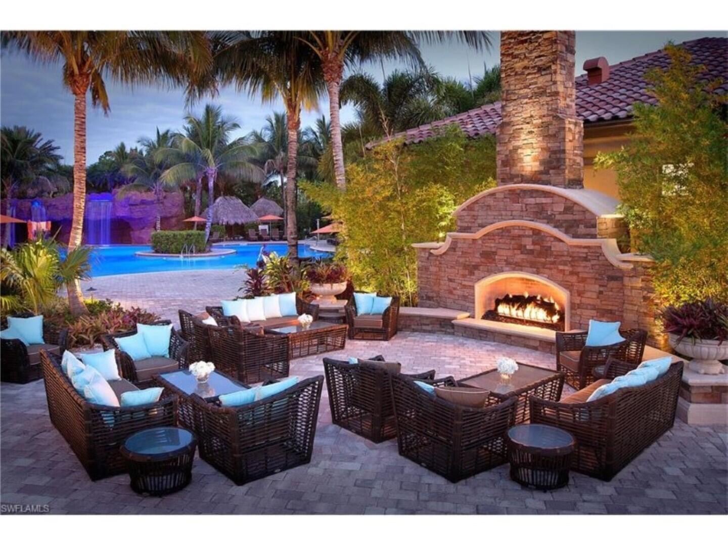 9071 Albion Lane North, Unit 5703 Naples, FL 34113 - Photo 32 of 38 Players Club Fire Pit