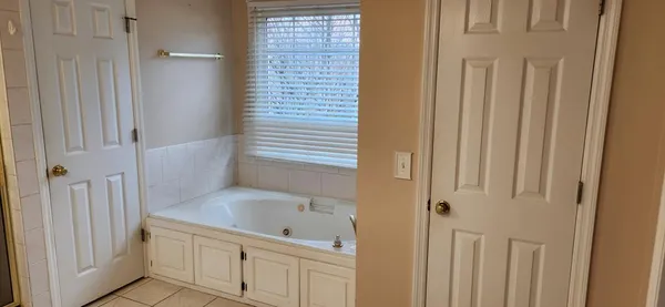 a view of a room with an ocean view