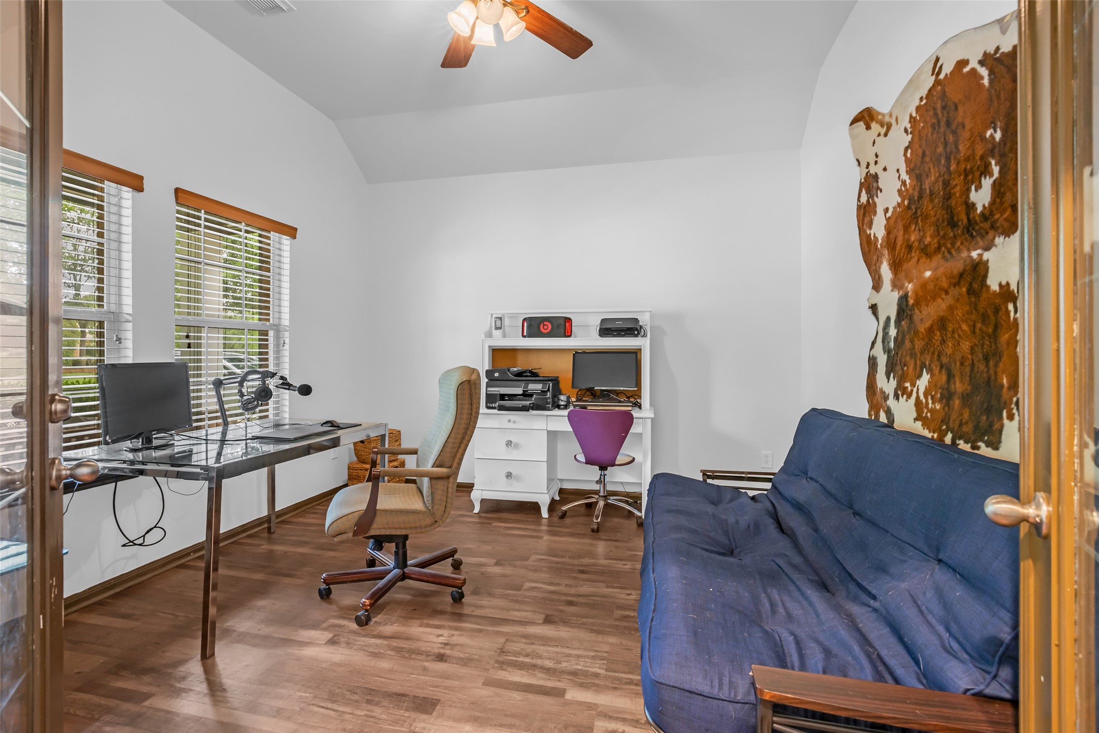 134 South Star Ridge Circle The Woodlands, TX 77382 - Photo 23 of 29 a view of a workspace with furniture and a window