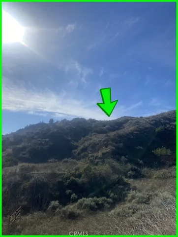 a view of a field with an ocean