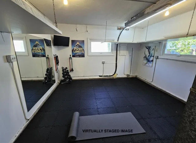 a house view with a garden space