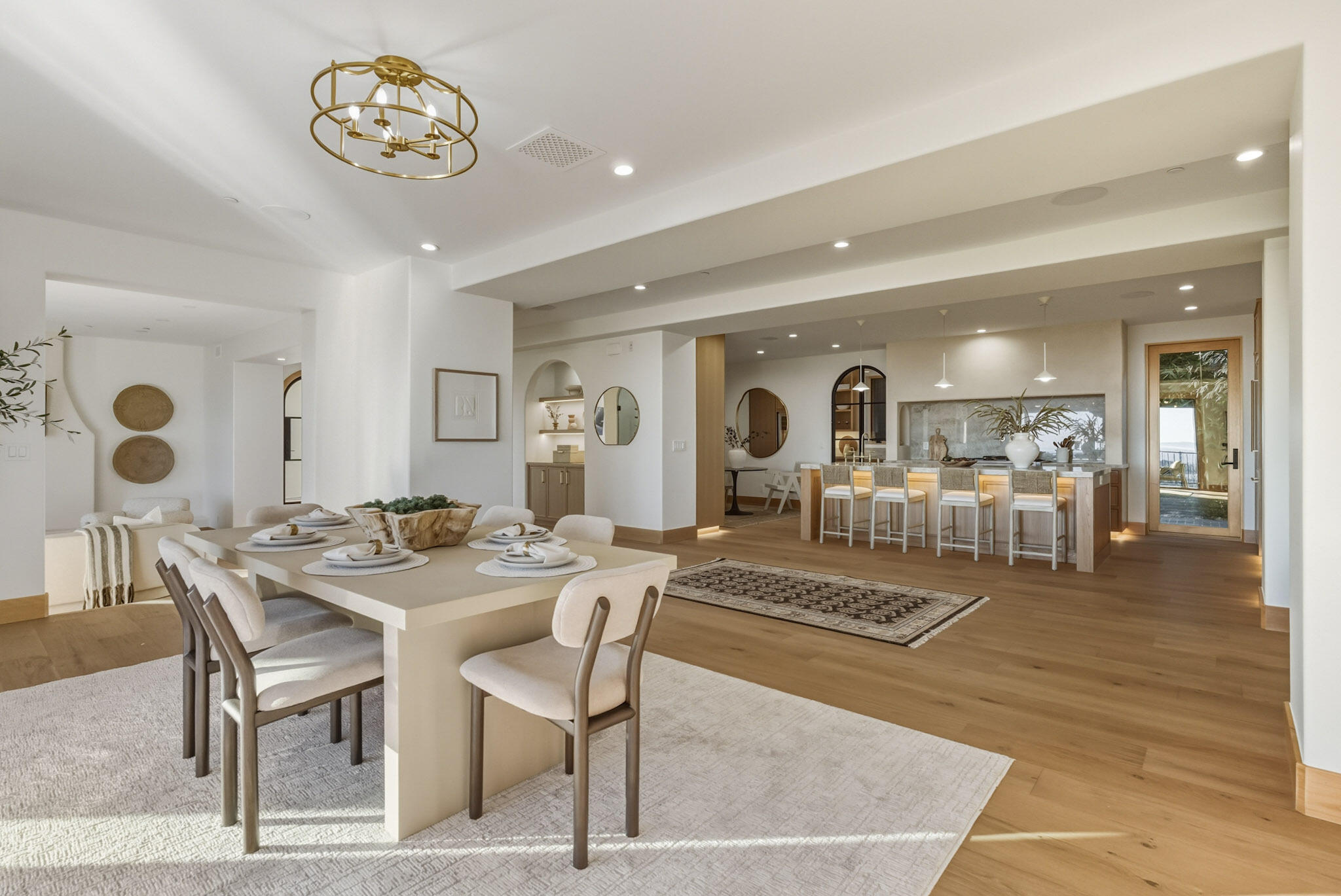 210 Las Alturas Road Santa Barbara, CA 93103 - Photo 12 of 61 a view of a dining room and livingroom view