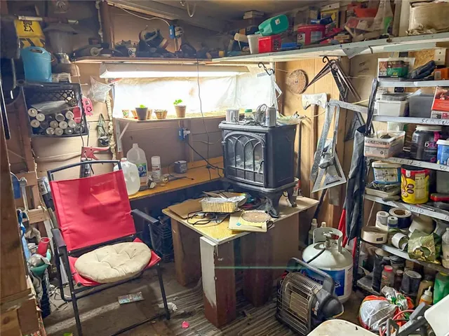 a room with musical instruments