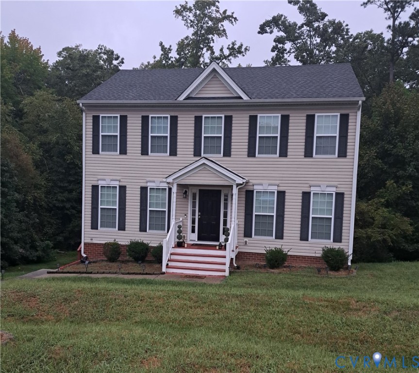5347 Meadoway Road North Chesterfield, VA 23234 - Photo 1 of 31 Two-story exterior with light-toned siding and dar