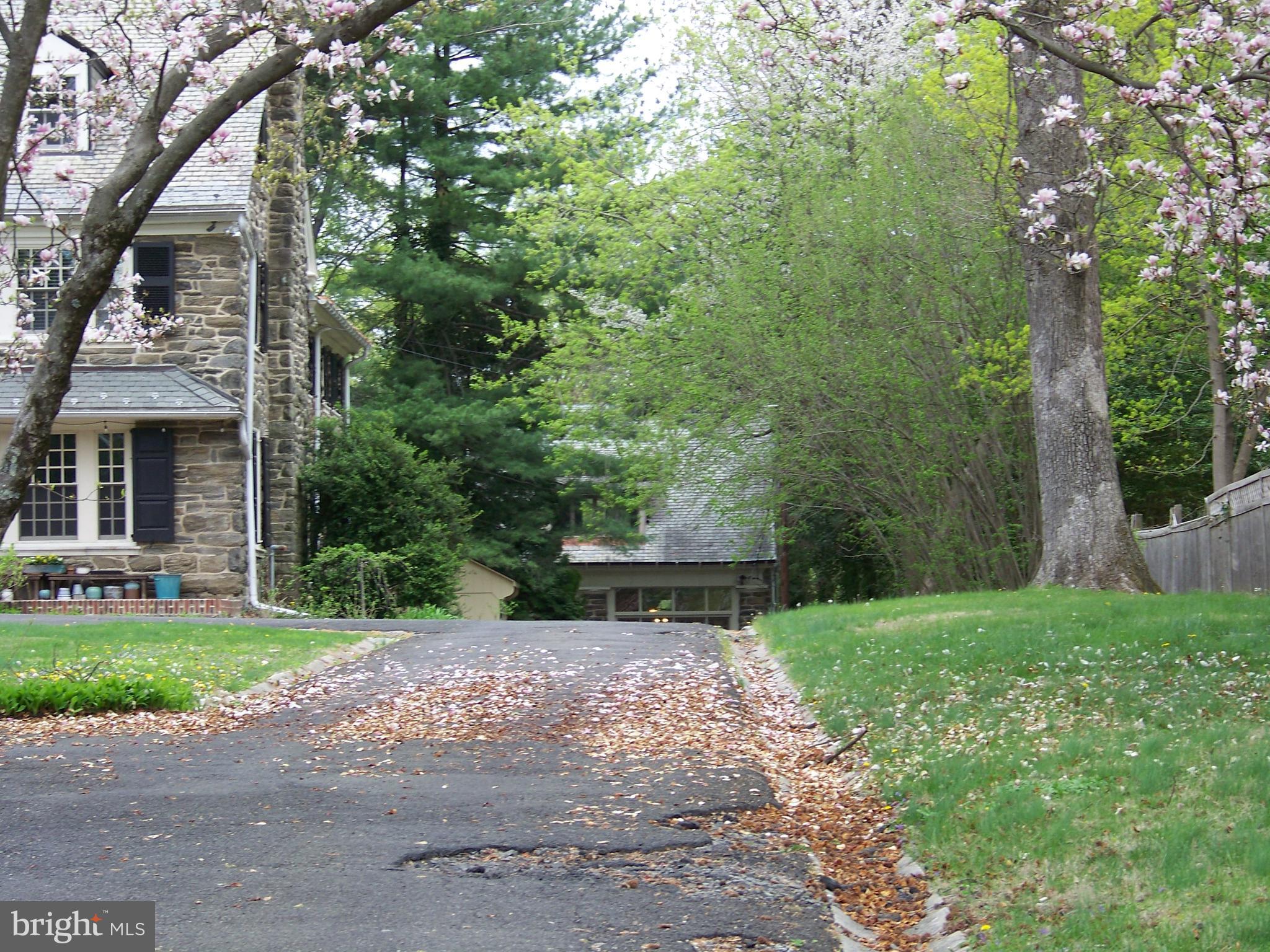 335 Bent Road Wyncote, PA 19095 - Photo 2 of 45 a view of a brick house with a big yard and large trees