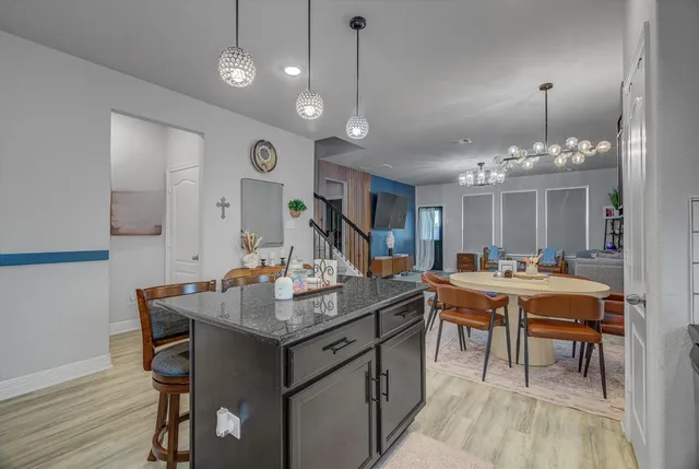 a view of a livingroom and dining room