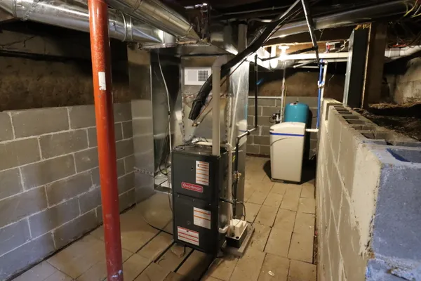 a view of a storage room