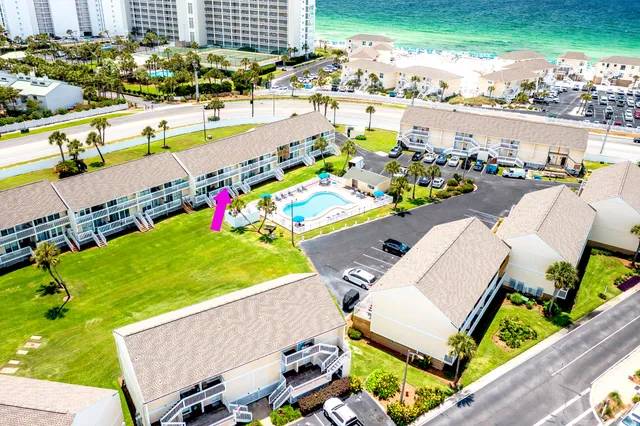 an aerial view of a city