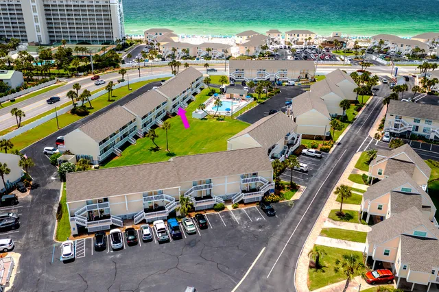 an aerial view of a city