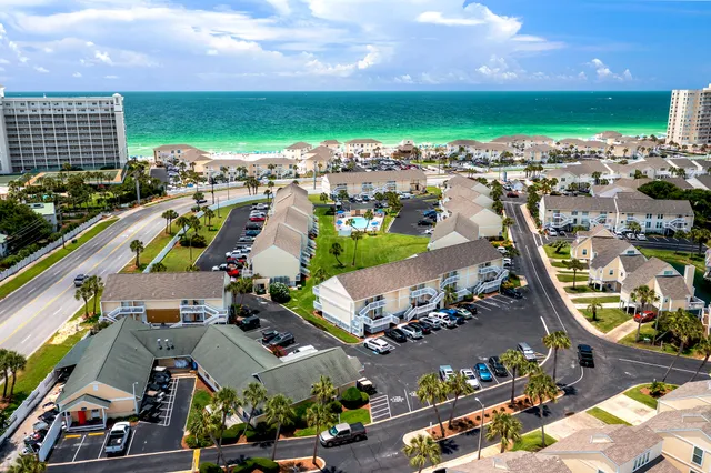 an aerial view of a city