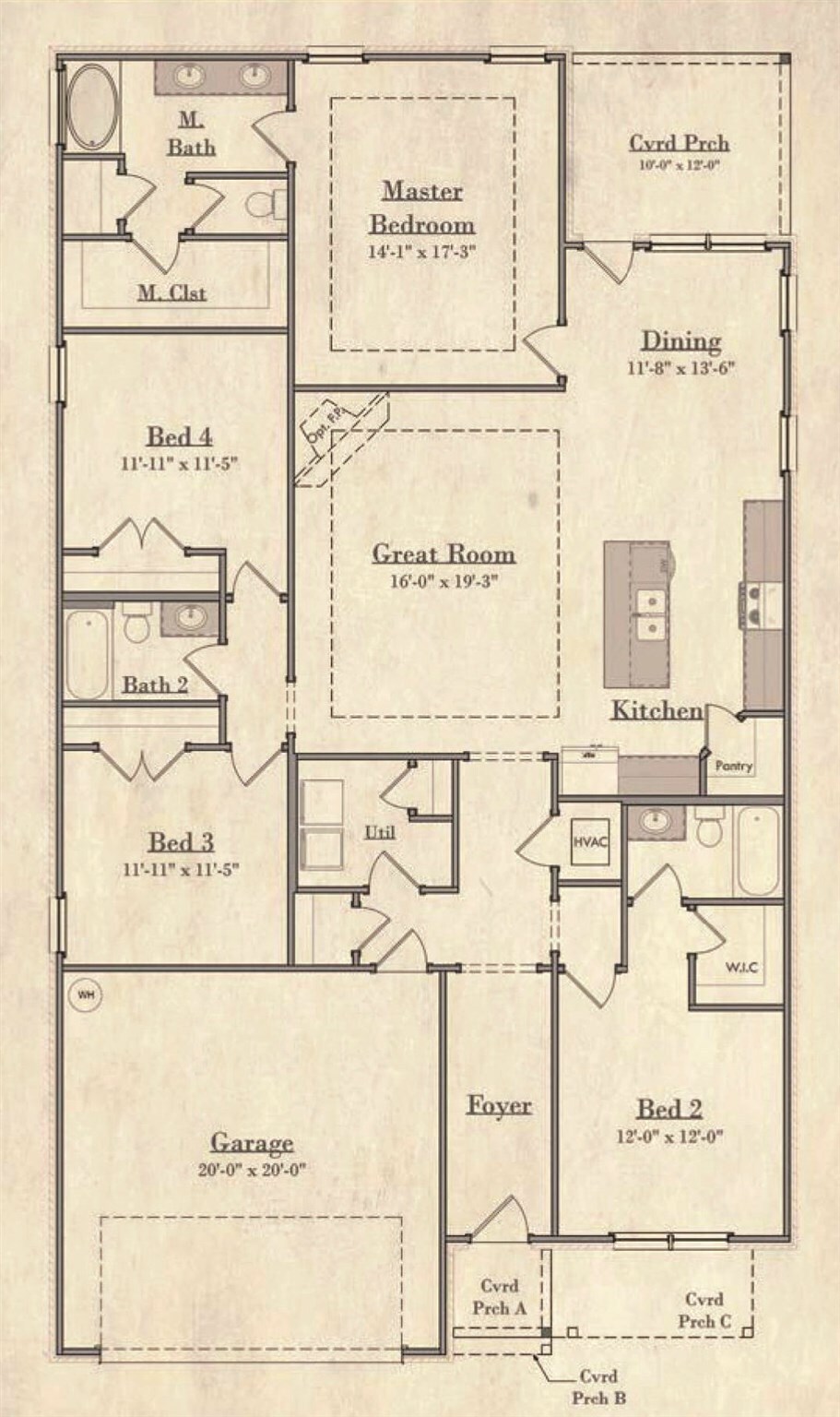 16540 Prado Loop Loxley, AL 36551 - Photo 20 of 21 Floor Plan