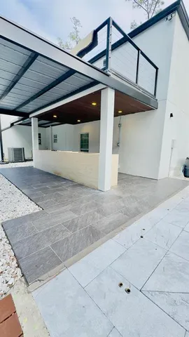 a view of parking garage